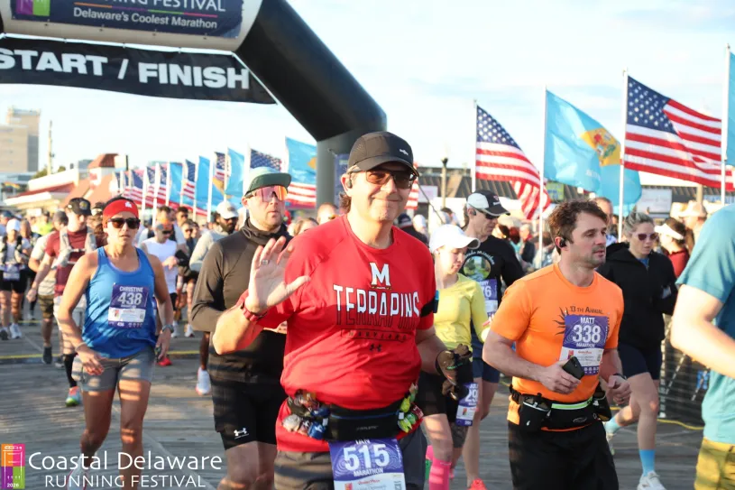 TIAA Philadelphia Marathon in 22nd Street & Benjamin Franklin Parkway